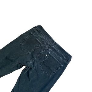 Levis Strauss 526 Womens 8 Slender Boot Cut Pants Black Corduroy y2k